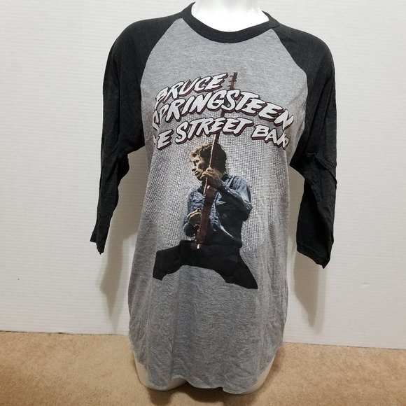 Bruce Springsteen shirt Medium photo raglan graphic E Street Band merch retro - Picture 1 of 8
